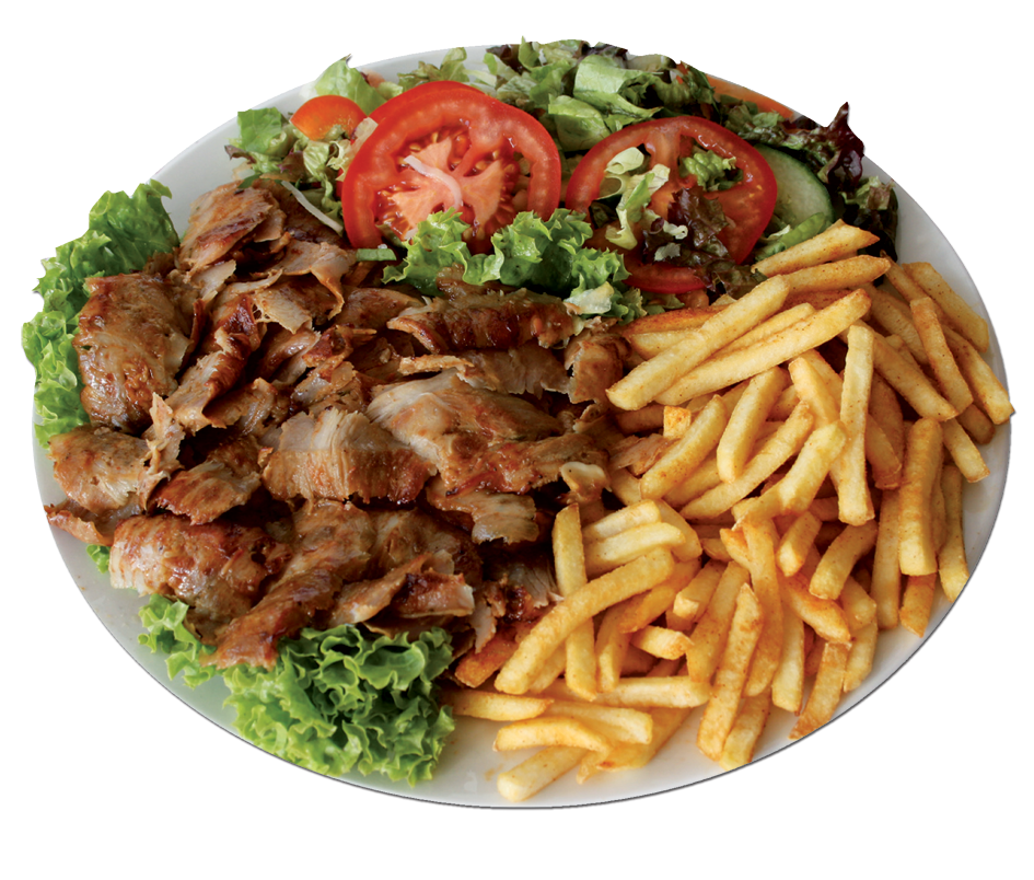 Döner Teller mit Salat